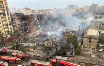 «خليجيون» ترصد أضرار حريق استوديو الأهرام في مصر