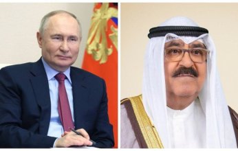 أمير الكويت يهنئ بوتين بالولاية الجديدة في روسيا