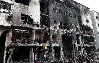 بالصور.. هذا ما خلفه الإرهاب الإسرائيلي في مجمع الشفاء