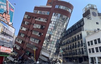 شاهد.. لحظات مرعبة لزلزال تايوان المدمر وتحرك الجبال