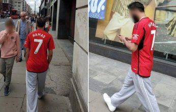 فيديو: قميص «حماس» يثير الجدل في شوارع لندن