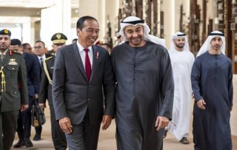 شاهد.. محمد بن زايد يستقبل رئيس إندونيسيا