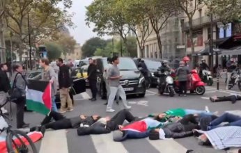متظاهرون مؤيدون لفلسطين يغلقون الطرق في باريس مطالبين بفرض عقوبات على إسرائيل