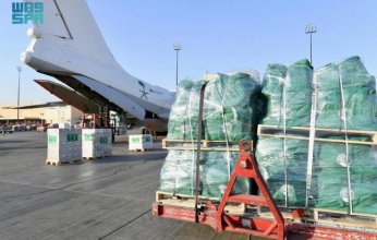 الطائرة الإغاثية السعودية الرابعة تغادر مطار الملك خالد لمساعدة الشعب اللبناني