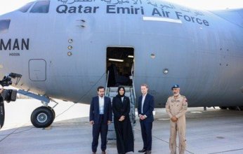 قطر ترسل طائرة مساعدات دعما للشعب اللبناني