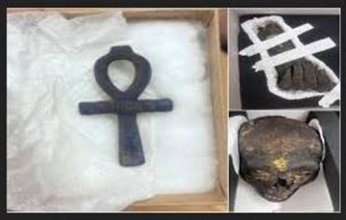 مصر تسترد 3 قطع أثرية من ألمانيا بينها رأس مومياء مطلية بالذهب