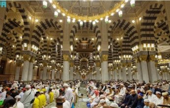 أكثر من 5 ملايين مصلٍ يؤدون الصلوات في المسجد النبوي خلال الأسبوع الماضي