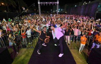 أوكا ومسلم يشعلان حماس جمهور الإسكندرية تحت شعار "الجياد بيفرح".. صور