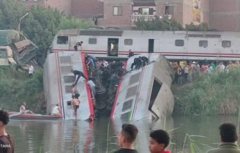 دماء على قضبان السكة الحديد.. إصابة 20 شخصًا في حادث قطار المنيا.. و«الصحة المصرية» تدفع بـ23 سيارة إسعاف