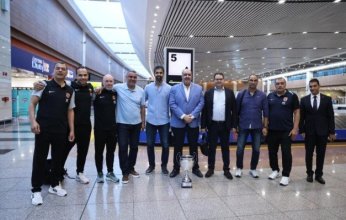 استقبال حافل لبعثة الأهلي بمطار القاهرة بعد الفوز ببطولة إفريقيا لكرة اليد