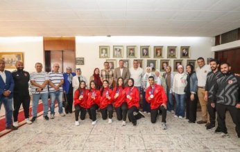 الخطيب يُكرم أبطال الأهلي بعد إنجازهم مع منتخب الكاراتيه ببطولة العالم