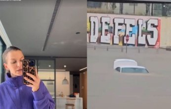 الإعصار يغرق منزل ليفاندوفسكي مهاجم برشلونة