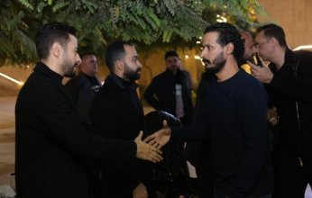 بالصور.. .نجوم الفن يشاركون في عزاء حما الفنان حمادة هلال
