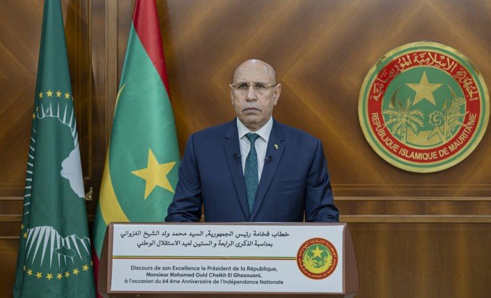 الرئيس الموريتاني محمد ولد الشيخ الغزواني: أريد للحوار الذي سنحضر له أن يكون "جامعا صريحا ومسؤولا" الرئيس الموريتاني محمد ولد الشيخ الغزواني: أريد للحوار الذي سنحضر له أن يكون "جامعا صريحا ومسؤولا"