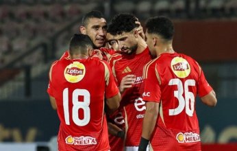الأهلي يتقدم بهدفين على حساب سيراميكا كليوباترا