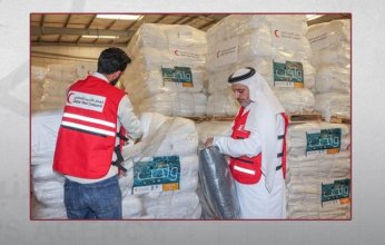 الهلال الأحمر القطري يسير 15 شاحنة محملة بالمساعدات الإغاثية لشمال غزة