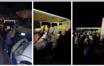 دماء على الأسفلت.. مصرع 8 أشخاص وإصابة آخرين في حادث تصادم طريق "المطرية بورسعيد"