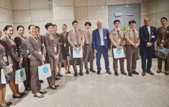 مطار القاهرة يستقل أولى رحلات الطيران العارض لشركة آسيانا للخطوط الجوية بكوريا الجنوبية