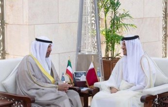 رئيس مجلس الوزراء وزير الخارجية القطري يستقبل وزير الخارجية الكويتي