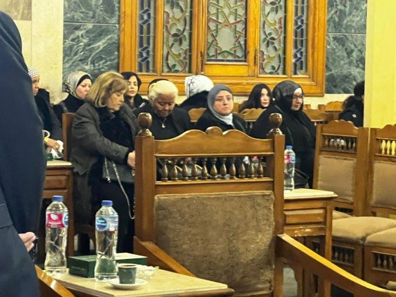 سامح الصريطي يتلقى عزاء شقيقته الكاتبة الصحفية نفيسة الصريطي بمسجد عمر مكرم 4 khaligyoun27986