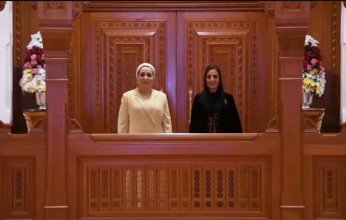 السيدة انتصار السيسي تزور دار الأوبرا بسلطنة عمان