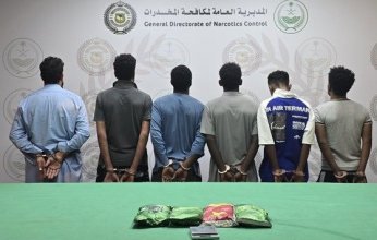 ضبط 6 أشخاص بحوزتهم كمية من مادة الحشيش المخدر في جدة