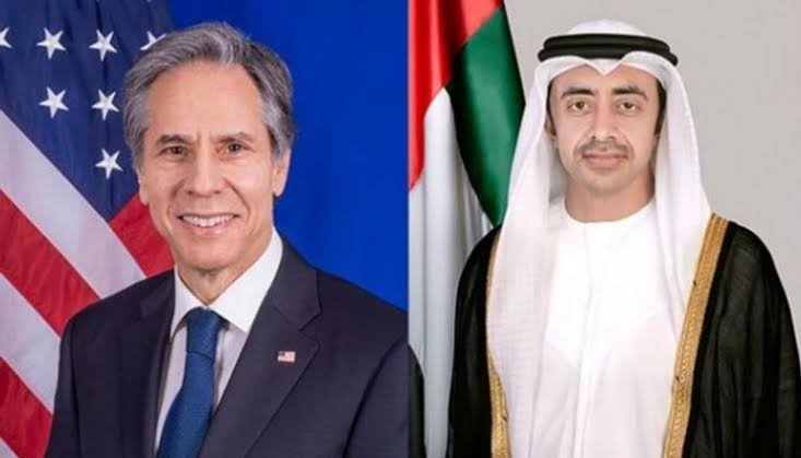 وزير خارجية امريكا يهنىء الامارات بالعيد الوطنى يؤكد على عمق العلاقات بين الدولتين وزير خارجية امريكا يهنىء الامارات بالعيد الوطنى يؤكد على عمق العلاقات بين الدولتين