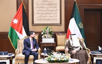 أمير الكويت يستقبل ولي العهد الأردني بمناسبة زيارته الرسمية للبلاد