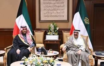 أمير الكويت يستقبل الأمير تركي بن محمد بن فهد بن عبد العزيز آل سعود بمناسبة زيارته للبلاد