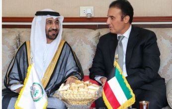 رئيس البرلمان العربي يلتقي مندوب الكويت الدائم لدى جامعة الدول العربية