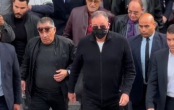 «الخطيب» يتقدم الحضور فى عزاء ميمى الشربيني | صور