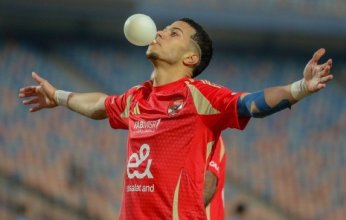 احتفال مثير لإمام عاشور بعد هدفه في شباك سموحة بدورى «Nile» |صور