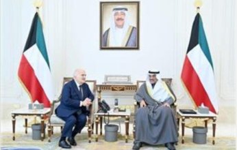 ولي العهد الكويتي يستقبل الأمير الحسن بن طلال بمناسبة زيارته للبلاد