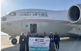 رسائل الخير.. إقلاع الطائرة الرابعة من الجسر الجوي الكويتي لسوريا