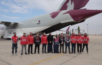 وصول طائرة مساعدات قطرية إلى دمشق ضمن الجسر الجوي لإغاثة الشعب السوري
