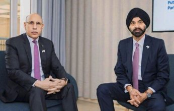 الرئيس الموريتاني يتلقى رسالة تقدير من رئيس مجموعة البنك الدولي