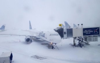 إلغاء أكثر من 1300 رحلة طيران في الولايات المتحدة بسبب عاصفة شتوية شديدة