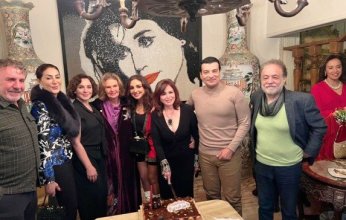 صور.. إلهام شاهين تحتفل بعيد ميلادها الـ64 في ليلة مليئة بالنجوم