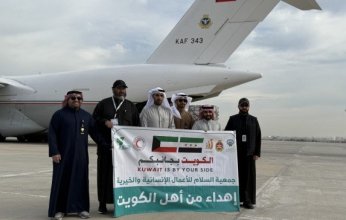 إقلاع الطائرة العاشرة من الجسر الكويتي لسوريا محملة بـ40 طنا من المساعدات الغذائية والشتوية