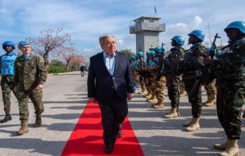 غوتيريش يدعو لإنهاء الاحتلال الإسرائيلي لجنوب لبنان خلال زيارته لقوات "اليونيفيل"