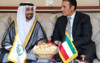 رئيس البرلمان العربي يلتقي مندوب الكويت الدائم لدى جامعة الدول العربية