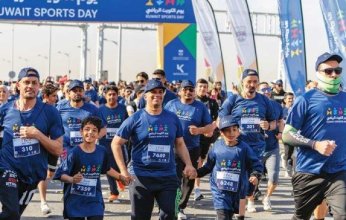 (يوم الكويت الرياضي) ينطلق بمشاركة 21 ألف متسابق