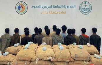 القبض على 15 شخصا لمحاولتهم تهريبهم كمية من نبات القات المخدر بمنطقة جازان