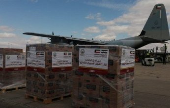 وصول الطائرة الـ30 من الجسر الجوي الكويتي إلى سوريا محملة بـ10 أطنان من المساعدات الغذائية