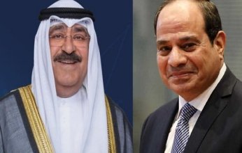أمير الكويت يتلقى اتصالا هاتفيا من الرئيس المصري