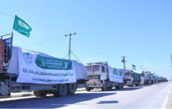 قوافل إغاثية سعودية جديدة تصل إلى شمال غزة