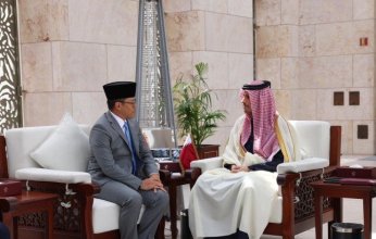 رئيس الوزراء القطري يبحث مع وزير الخارجية الإندونيسي التطورات في غزة
