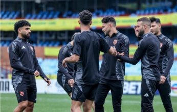 مران بدني خفيف لاعبي الأهلي قبل مواجهة صن دوانز