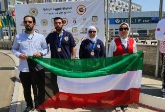 الكويت تفوز بميدالية برونزية في منافسات رماية المسدس للزوجي المختلط بالبطولة العربية