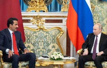 أمير قطر والرئيس الروسي يبحثان تعزيز العلاقات الثنائية والقضايا الإقليمية والدولية